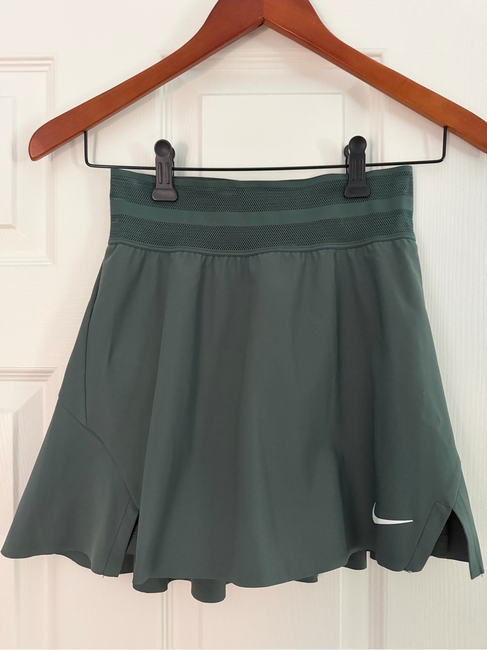 Nike Dark Green Athletic Skort with Mesh Waistband